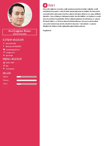 Ziraat Mühendisi Cv Örnekleri cv indir